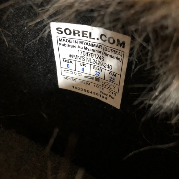 Sorel Joan of Arctic Lace Up Winter Boot Size 6 - Picture 6 of 7